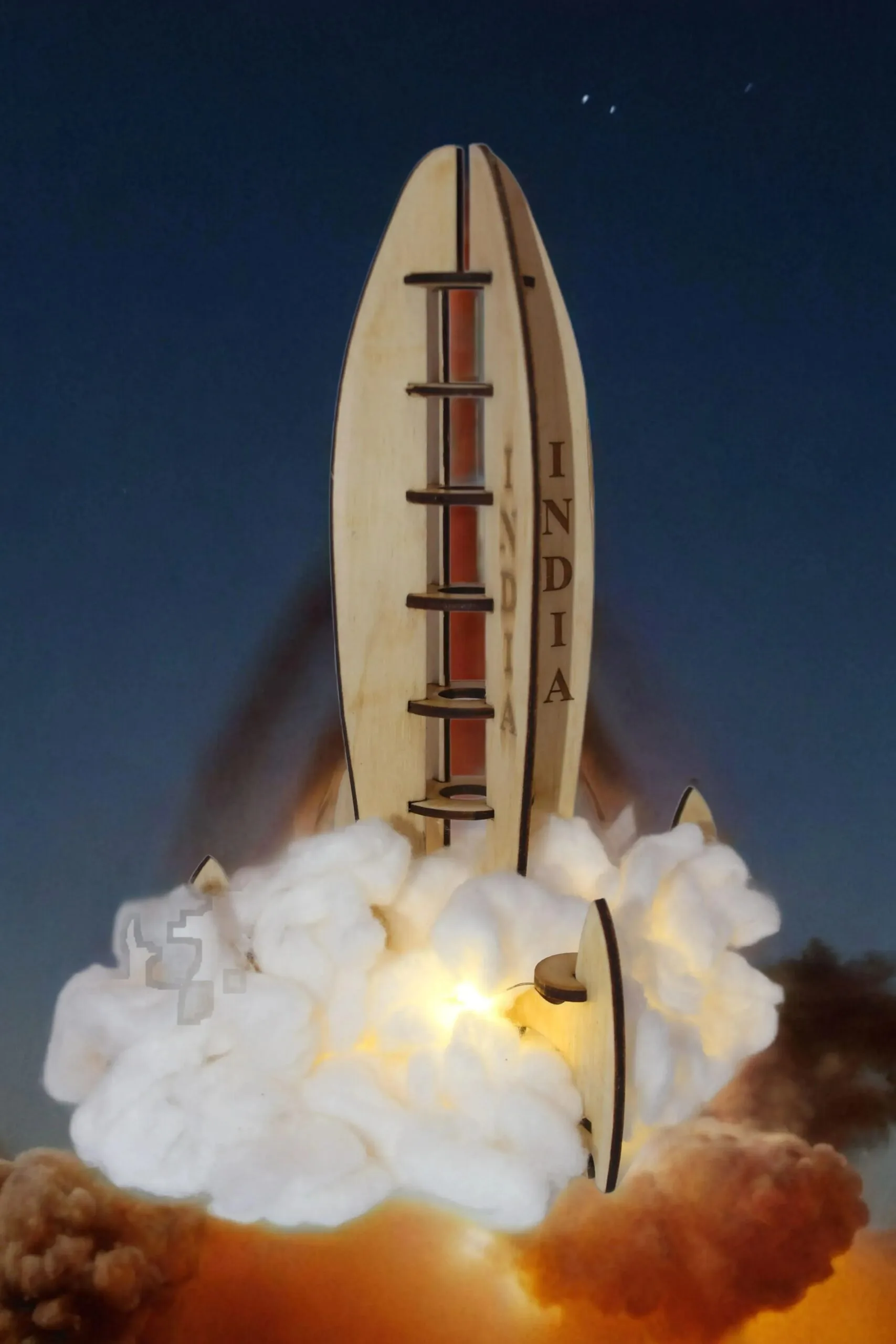 Wooden GSLV Chandrayaan